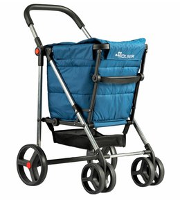 Rolser Basket Polar 4Big, skládací nákupní vozík na kolečkách, modrý