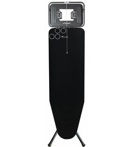 Rolser žehlící prkno K-Tres Black Tube L, 120 x 38 cm, pro parní generátory, černé
